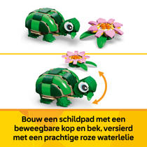 LEGO Creator 3-in-1 schildpad met waterlelie 31377 productafbeelding 4