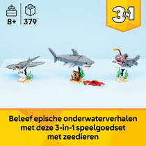LEGO Creator 3-in-1 woeste haai met schatkist 31381 productafbeelding 2