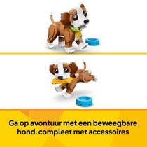 LEGO Creator 3-in-1 schattige dieren: speelse puppy 31382 productafbeelding 4