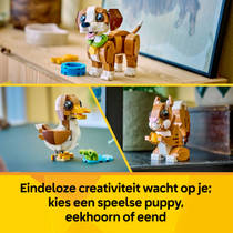 LEGO Creator 3-in-1 schattige dieren: speelse puppy 31382 productafbeelding 3
