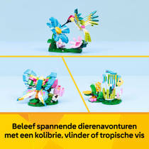 LEGO Creator 3-in-1 wilde dieren: kleurrijke kolibrie 31384 productafbeelding 3
