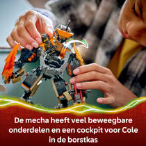 LEGO NINJAGO Cole's missiemecha en draak Zane 71854 productafbeelding 3