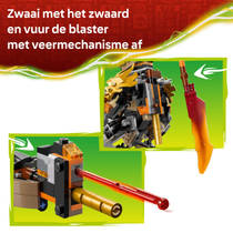 LEGO NINJAGO Cole's missiemecha en draak Zane 71854 productafbeelding 4