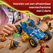 LEGO NINJAGO Jay's transformerende auto 71856 productafbeelding 4