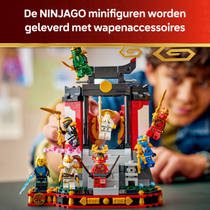 LEGO NINJAGO 15-jarig jubileum display met ninjapersonages 71866 productafbeelding 3
