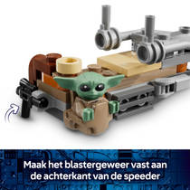 LEGO Star Wars De Mandalorian en Grogu's Speederbike 75436 productafbeelding 3