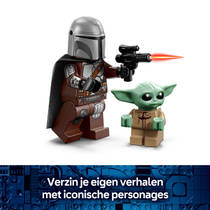 LEGO Star Wars De Mandalorian en Grogu's Speederbike 75436 productafbeelding 5