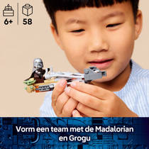 LEGO Star Wars De Mandalorian en Grogu's Speederbike 75436 productafbeelding 2