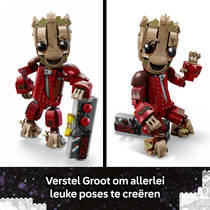 LEGO Marvel Groot in Ravager jumpsuit 76341 productafbeelding 5
