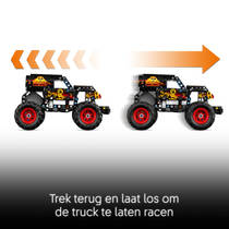 LEGO Technic Monster Jam Grave Digger vuur en ijs 42219 productafbeelding 8