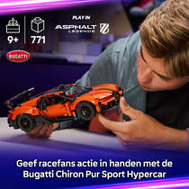 LEGO Technic Bugatti Chiron Pur Sport hypercar 42222 productafbeelding 7