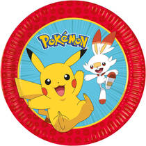 Pokémon borden set 8-delig - 23 cm