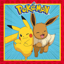 Pokémon servetten set 20-delig - 33 x 33 cm