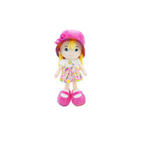 Voddenpop met eenhoornoutfit - 45 cm
