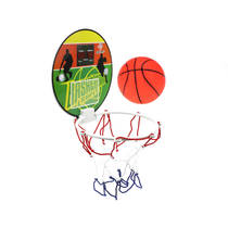 Fun mini basketbalset net met bal productafbeelding 2