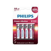 Philips Power Alkaline AA-batterijen set 8 blister
