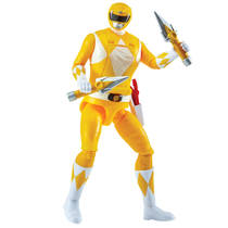 Mighty Morphin Power Rangers actiefiguur Gele Ranger productafbeelding 2