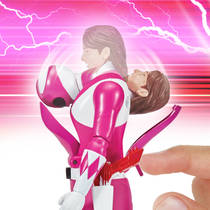 Mighty Morphin Power Rangers actiefiguur Roze Ranger productafbeelding 6