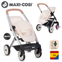 Maxi-Cosi & Quinny tweeling poppenwagen - beige productafbeelding 6
