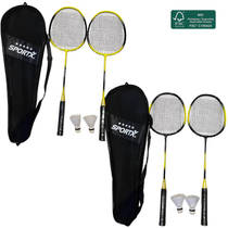 SportX badmintonset met 2 shuttles productafbeelding 2