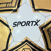 SportX mini voetbal - goud/wit productafbeelding 3