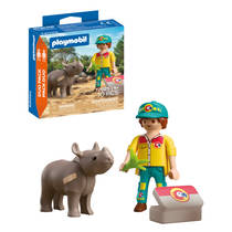 PLAYMOBIL DuoPack ranger met neushoorn 72025