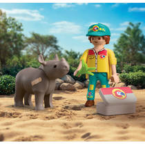 PLAYMOBIL DuoPack ranger met neushoorn 72025 productafbeelding 4