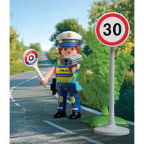 PLAYMOBIL SpecialPLUS politieagent met snelheidsradar 72029 productafbeelding 4
