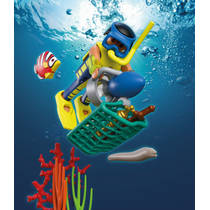PLAYMOBIL City Action politieduiker met schat 72078 productafbeelding 5