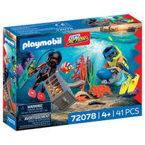 PLAYMOBIL City Action politieduiker met schat 72078 productafbeelding 2