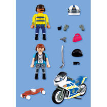 PLAYMOBIL City Action achtervolging met motorfiets 72079 productafbeelding 3