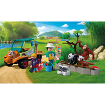 PLAYMOBIL Animals & Friends dierentuin: dierenverzorger met voertuig 72072 productafbeelding 2