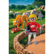 PLAYMOBIL Animals & Friends dierentuin: tijger en bezoeker 72089 productafbeelding 2
