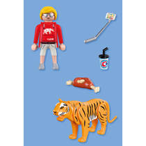 PLAYMOBIL Animals & Friends dierentuin: tijger en bezoeker 72089 productafbeelding 4