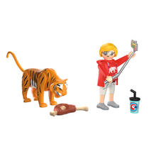 PLAYMOBIL Animals & Friends dierentuin: tijger en bezoeker 72089 productafbeelding 5