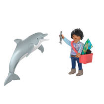 PLAYMOBIL Animals & Friends dierentuin: dolfijn en bezoeker 72091 productafbeelding 5