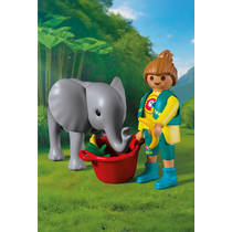 PLAYMOBIL Animals & Friends dierentuin: babyolifant en dierenverzorger 72092 productafbeelding 5