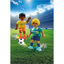 PLAYMOBIL voetbalspelers 72058 productafbeelding 2