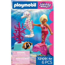 PLAYMOBIL zeemeermin met zeepaardje 72109 productafbeelding 5