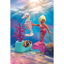 PLAYMOBIL zeemeermin met zeepaardje 72109 productafbeelding 2