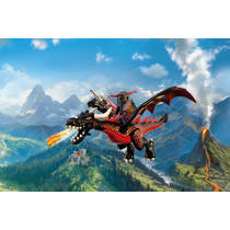 PLAYMOBIL Knights zwarte draak 72114 productafbeelding 6