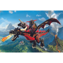 PLAYMOBIL Knights zwarte draak 72114 productafbeelding 3