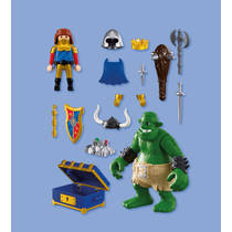 PLAYMOBIL Knights trol met schat van leeuwenridder 72116 productafbeelding 3