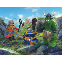 PLAYMOBIL Knights trol met schat van leeuwenridder 72116 productafbeelding 2