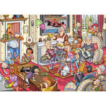 Jumbo Wasgij Retro Mystery 10 puzzel Voorjaarsschoonmaak - 1000 stukjes productafbeelding 2