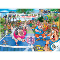 Jumbo Wasgij Original puzzel Paniek op de padelbaan! - 1000 stukjes productafbeelding 2