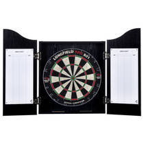 Longfield Darts houten cabinet + sisal dartbord