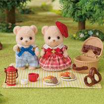 Sylvanian Families Biscuit beer zus & broer picknick set 5852 productafbeelding 2