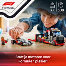 LEGO City F1 displaytruck met Audi F1 racewagen 60493 productafbeelding 7