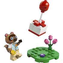 LEGO Animal Crossing Tom Nook met vliegend cadeautje 30731 productafbeelding 2